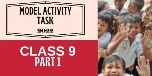 Model Activity Task Class 9 January 2022 Part 1