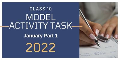 Model Activity Task Class 10 January 2022 Part 1