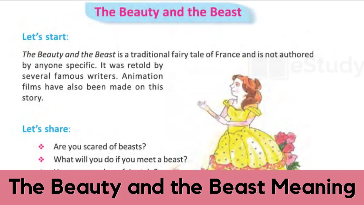 The Beauty and the Beast Class 7 Bengali Meaning